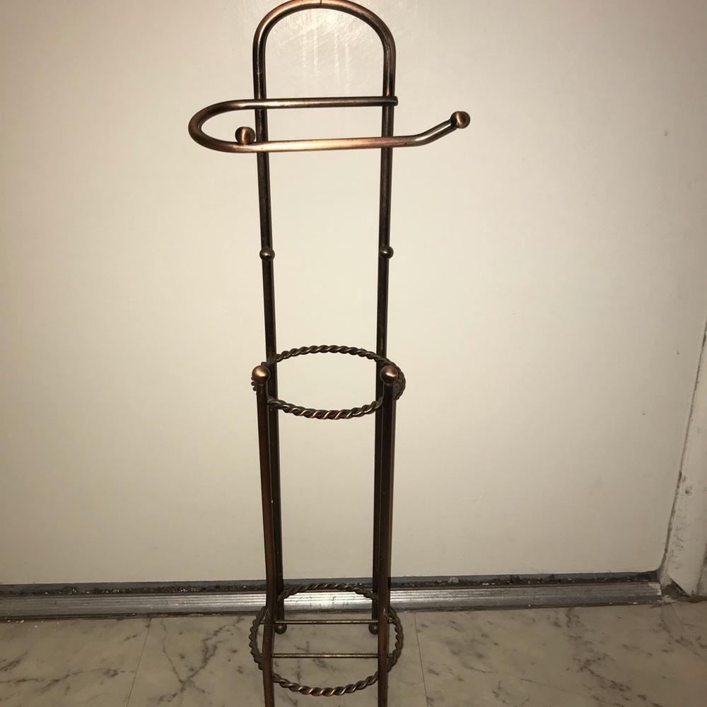 Toilet paper holder.